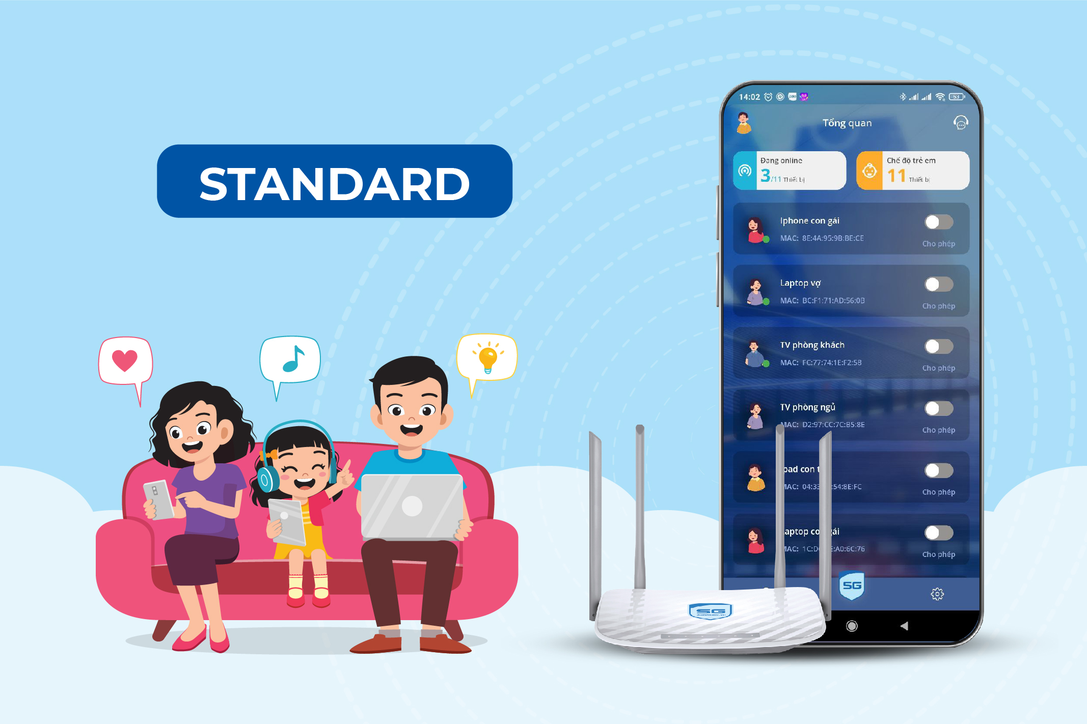 SafeGate Family Standard chính thức ra mắt